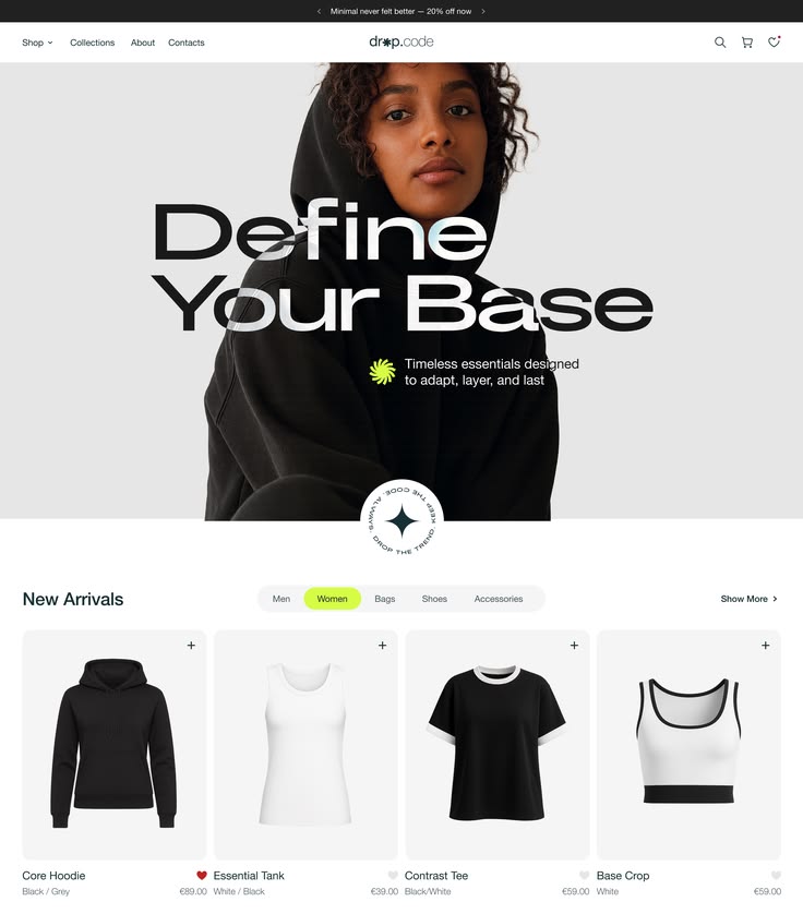 drop.code — Store Design & Launch Path — The Work